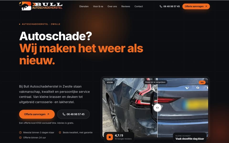 Bull Autoschadeherstel — Autoschadeherstel · Zwolle