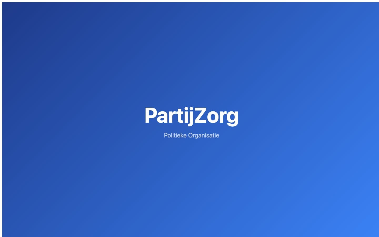 PartijZorg — Thuiszorg · Amsterdam